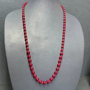 Citation Retro Necklace Round Red Gold Spacers